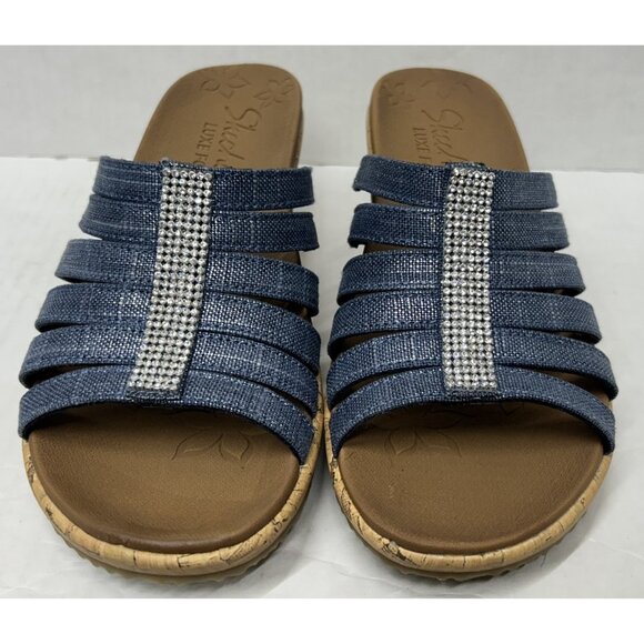 Skechers Blue and Brown Women's Sandals - Picture 4 of 9